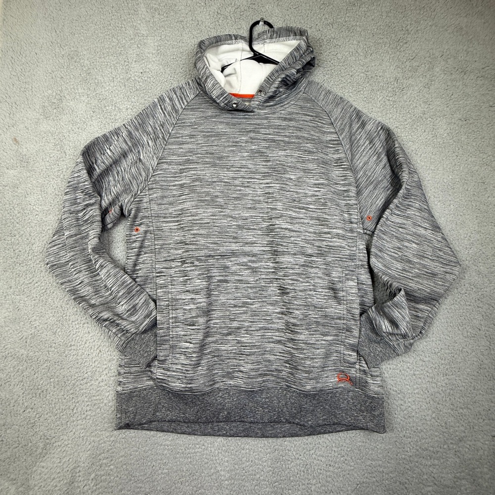 Cinch Wild Dove Gray Heathered Pullover Hoodie Raglan Sleeves Mens Size L‎